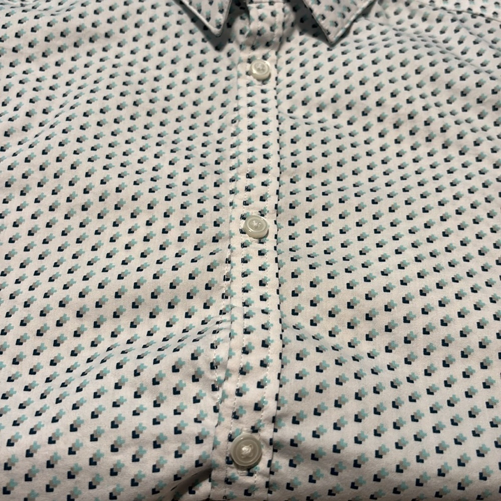 Van Heusen Boys Stretch Arrow Geo Print Shirt 10/12 Regular - Picture 4 of 8
